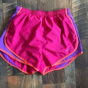 Nike shorts size XS pink purple brief dri fit